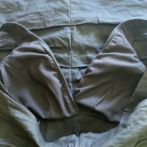 NICOLE MILLER BLACK RUSHED FITTED PLUNGING NECKLINE COCKTAIL DRESS SIZE 4🌟EUC🌟 - Picture 10 of 14